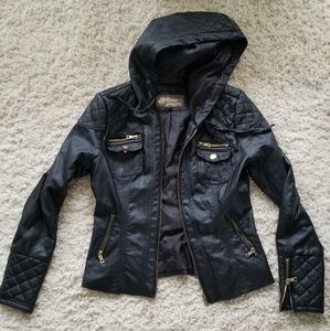 Faux leather jacket